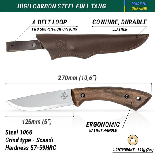 Beavercraft BSH1 Bushcraft Knife-Camping - Accessories - Knives-Beavercraft-Appalachian Outfitters