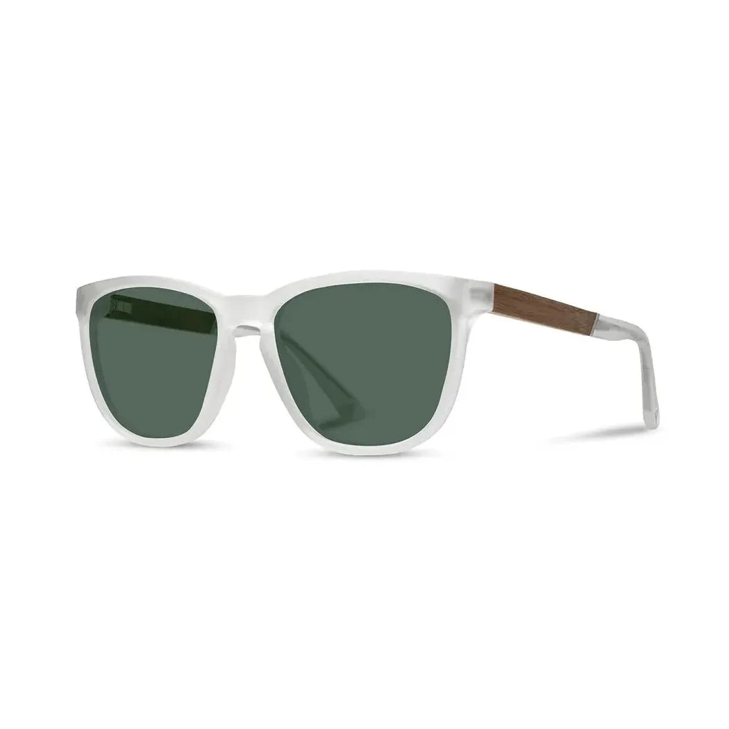 Camp Eyewear Arrowcrest-Accessories - Eyewear - Sunglasses-Camp Eyewear-Matte Crystal // Walnut-HD Plus Polarized G15-Appalachian Outfitters
