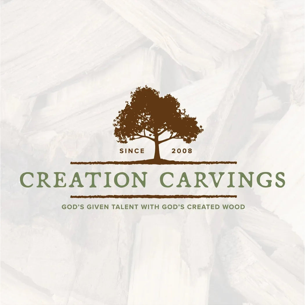 Creation Carvings Walking Stick with Wolf Head Craving-Camping - Trekking Poles - Walking Sticks-Creation Carvings-Appalachian Outfitters