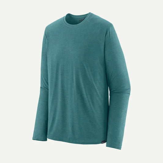 Patagonia Men's Long Sleeve Cap Cool Daily Shirt-Men's - Clothing - Tops-Patagonia-Wetland Blue - Light Wetland Blue X-Dye-M-Appalachian Outfitters