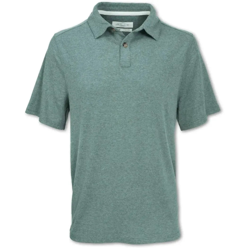 Purnell Men's Performance Knit Heathered Polo-Men's - Clothing - Tops-Purnell-Green-M-Appalachian Outfitters