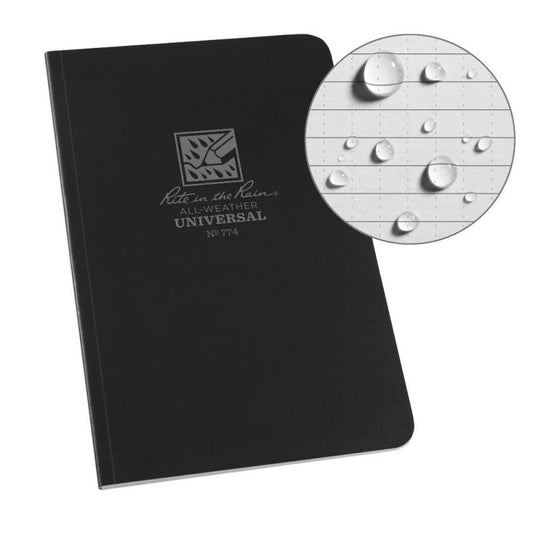 Soft Cover Book-Camping - Accessories - Books-Notebooks-Rite in the Rain-Black-4.625" x 7.25"-Appalachian Outfitters