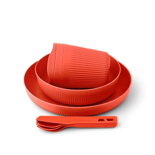 Sea To Summit Passage Dinnerware Set - 1 Person, 7 Piece-Camping - Cooking - Dishware-Sea To Summit-Spicy Orange-Appalachian Outfitters