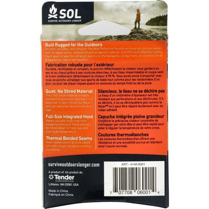 Adventure Medical Kits-Heat Reflective Poncho-Appalachian Outfitters