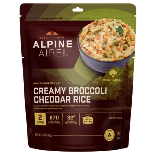 AlpineAire Creamy Broccoli Cheddar Rice-Food - Backpacking-AlpineAire-Appalachian Outfitters