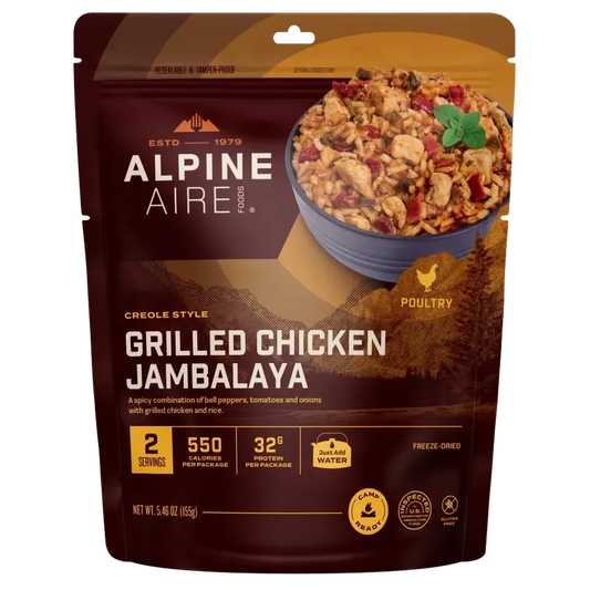 AlpineAire Grilled Chicken Jambalaya-Food - Backpacking-AlpineAire-Appalachian Outfitters