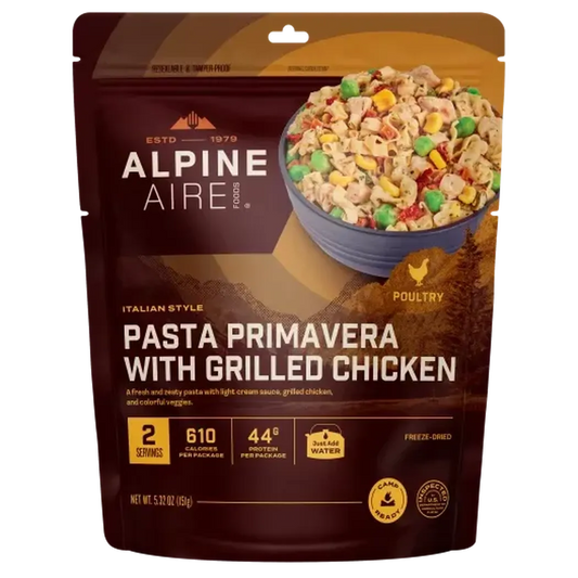 AlpineAire Pasta Primavera with Grilled Chicken-Food - Backpacking-AlpineAire-Appalachian Outfitters