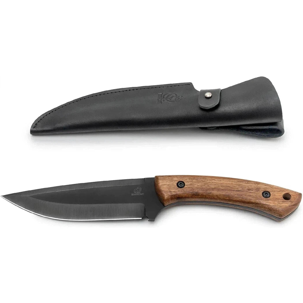 Beavercraft Hunting Knife with Leather Sheath-Camping - Accessories - Knives-Beavercraft-Appalachian Outfitters