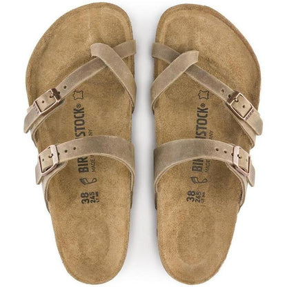 Birkenstock Mayari Oiled Leather Tobacco Brown-Women's - Footwear - Sandals-Birkenstock-Appalachian Outfitters