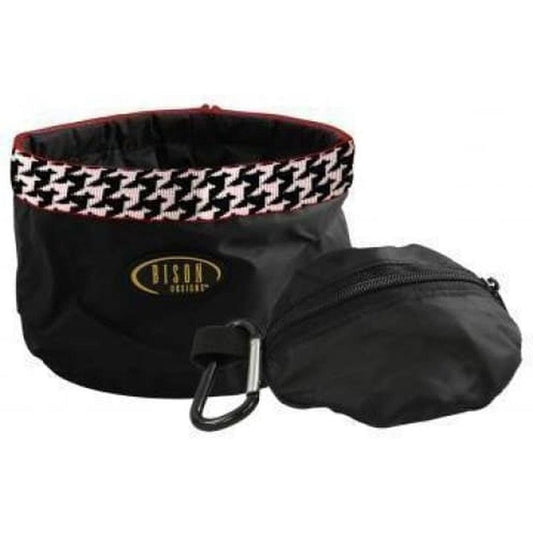Bison Fold a Bowl Black Assorted Pattern Outdoor Dogs
