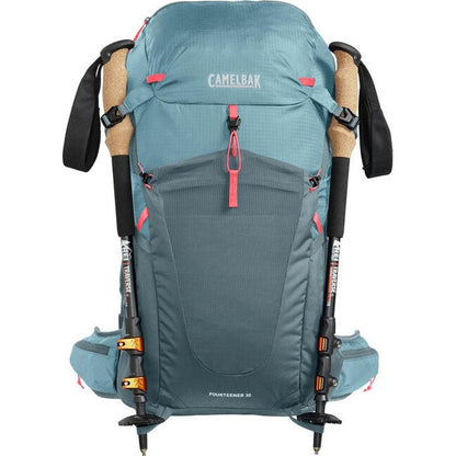 Women's Fourteener 30-Camping - Backpacks - Backpacking-CamelBak-Smoke Blue/Fiery Coral-Appalachian Outfitters
