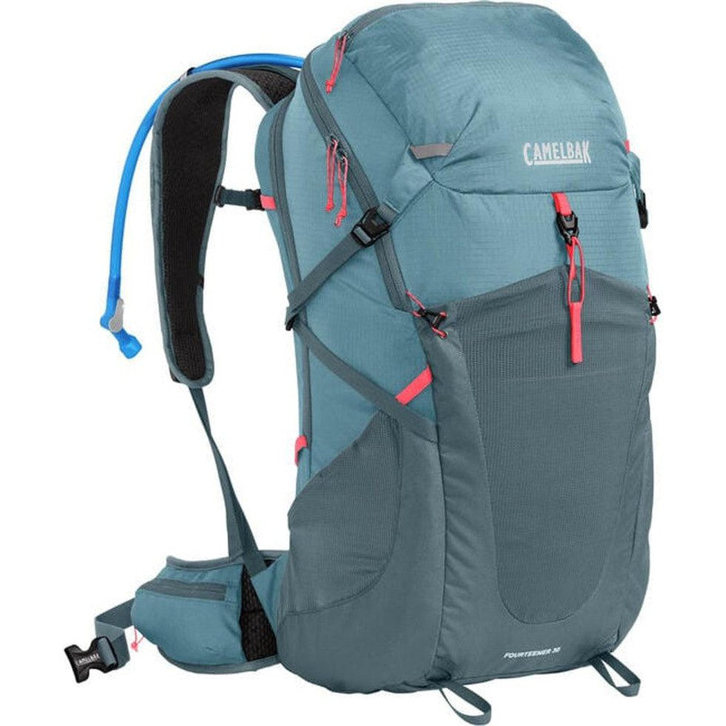 Women's Fourteener 30-Camping - Backpacks - Backpacking-CamelBak-Smoke Blue/Fiery Coral-Appalachian Outfitters