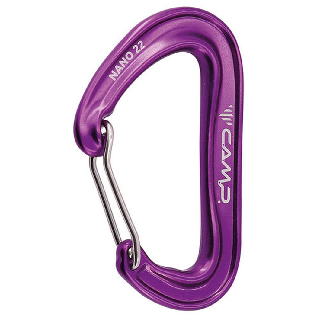 CAMP Nano 22-Climbing - Hardware - Carabiners-CAMP-Purple-Appalachian Outfitters