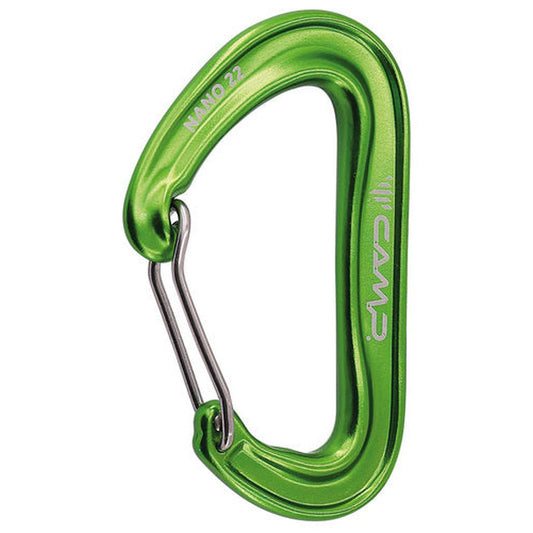 CAMP Nano 22-Climbing - Hardware - Carabiners-CAMP-Green-Appalachian Outfitters