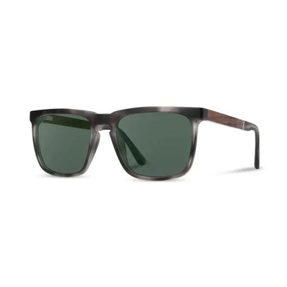 Camp Eyewear Ridge-Accessories - Eyewear - Sunglasses-Camp Eyewear-Matte Pearl Grey // Walnut-HD Basic Polarized G15-Appalachian Outfitters