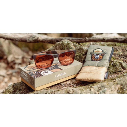 Camp Eyewear Trail - Smokey Bear-Accessories - Sunglasses-Camp Eyewear-Matte Tortoise-Amber Polarized-Appalachian Outfitters