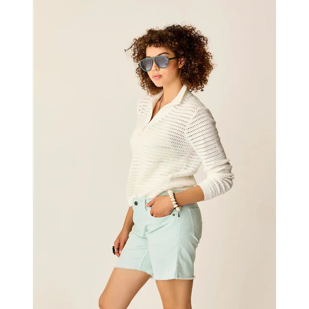 Carve Designs Women's Morgan Polo Sweater-Women's - Clothing - Tops-Carve Designs-Appalachian Outfitters