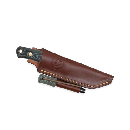 Casstrom No 8 Swedish Forest Knife Green Micarta with Firesteel-Camping - Accessories - Knives-Casstrom-Appalachian Outfitters