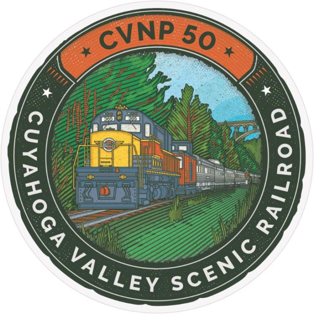 Conservancy for CVNP Cuyahoga Valley Scenic Railroad 50th Anniversary Collectible Stickers-Accessories - Novelty - Stickers-Conservancy for CVNP-Appalachian Outfitters