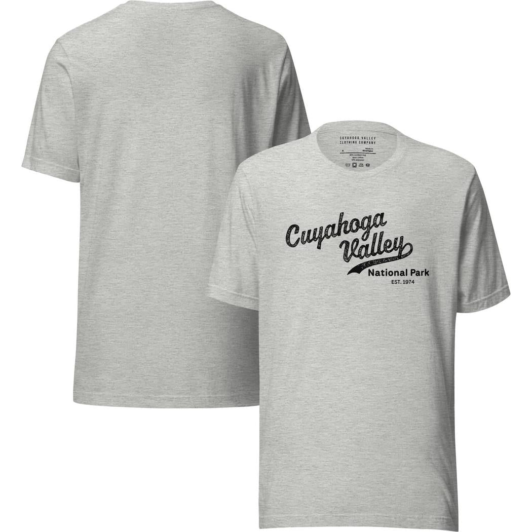 Cuyahoga Valley Clothing Company CVNP Vintage Script T-Shirt-Unisex - Clothing - Tops-Cuyahoga Valley Clothing Company-Appalachian Outfitters