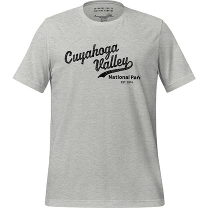 Cuyahoga Valley Clothing Company CVNP Vintage Script T-Shirt-Unisex - Clothing - Tops-Cuyahoga Valley Clothing Company-Athletic Heather-S-Appalachian Outfitters