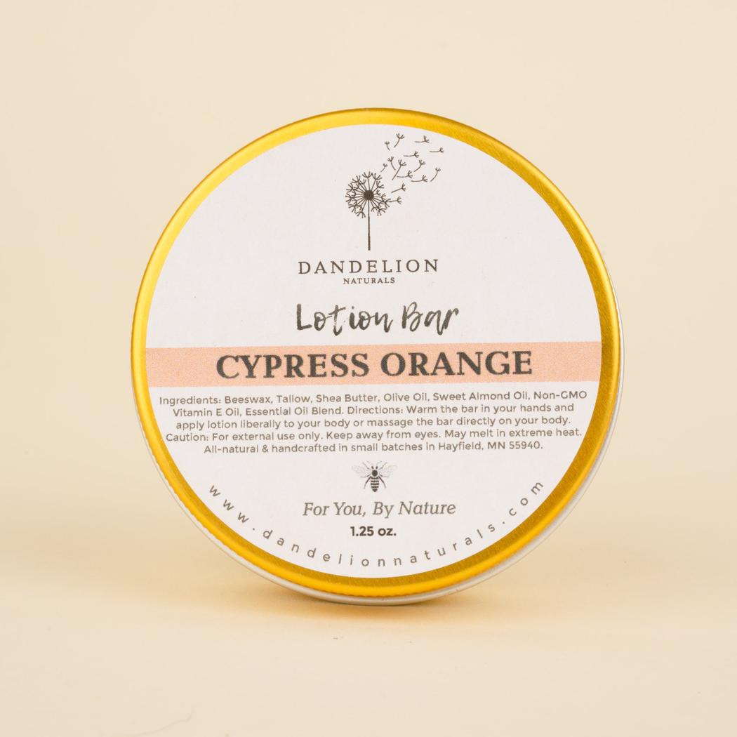Dandelion Naturals Cypress Orange Lotion Tallow Bar-Camping - First Aid - Skin Care-Dandelion Naturals-Appalachian Outfitters