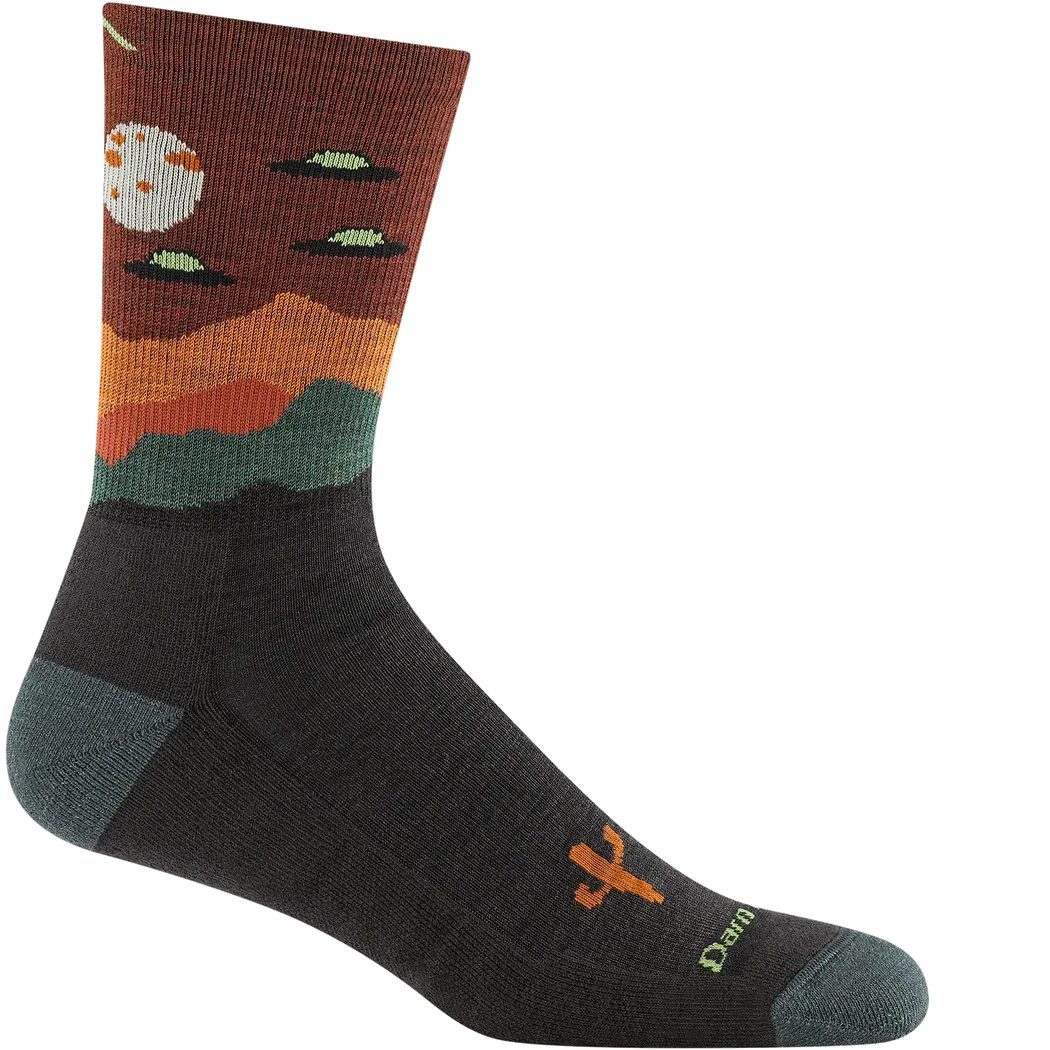 Darn Tough Men's Spaced Out Micro Crew Lightweight Hiking Socks-Accessories - Socks - Men's-Darn Tough-Walnut-L-Appalachian Outfitters