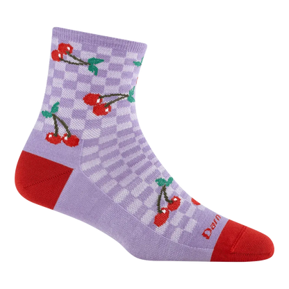 Darn Tough Women's Fruit Stand Shorty Lightweight Lifestyle Sock-Accessories - Socks - Women's-Darn Tough-Cherry Lavender-M-Appalachian Outfitters