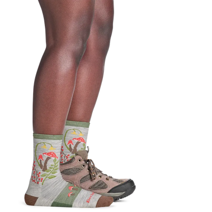 Darn Tough Women's Mellow Mushrooms Micro Crew Lightweight Hiking Socks-Accessories - Socks - Women's-Darn Tough-Appalachian Outfitters