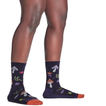 Darn Tough Women's Shroom Bloom Crew Lightweight Lifestyle Socks-Accessories - Socks - Women's-Darn Tough-Appalachian Outfitters