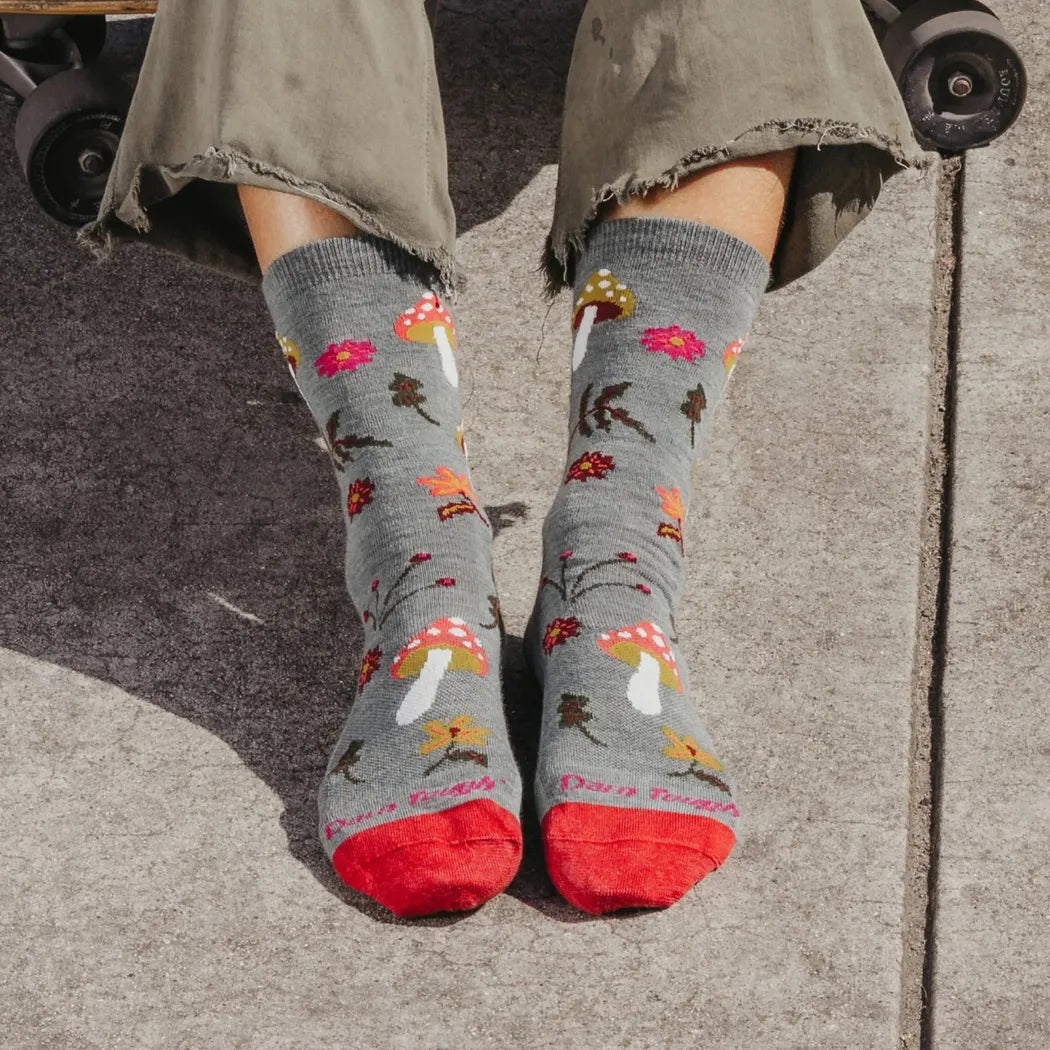 Darn Tough Women's Shroom Bloom Crew Lightweight Lifestyle Socks-Accessories - Socks - Women's-Darn Tough-Appalachian Outfitters