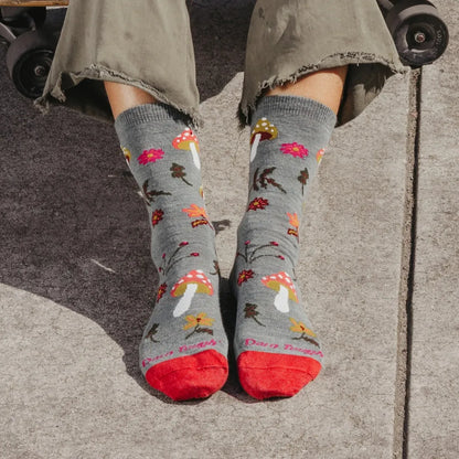 Darn Tough Women's Shroom Bloom Crew Lightweight Lifestyle Socks-Accessories - Socks - Women's-Darn Tough-Appalachian Outfitters