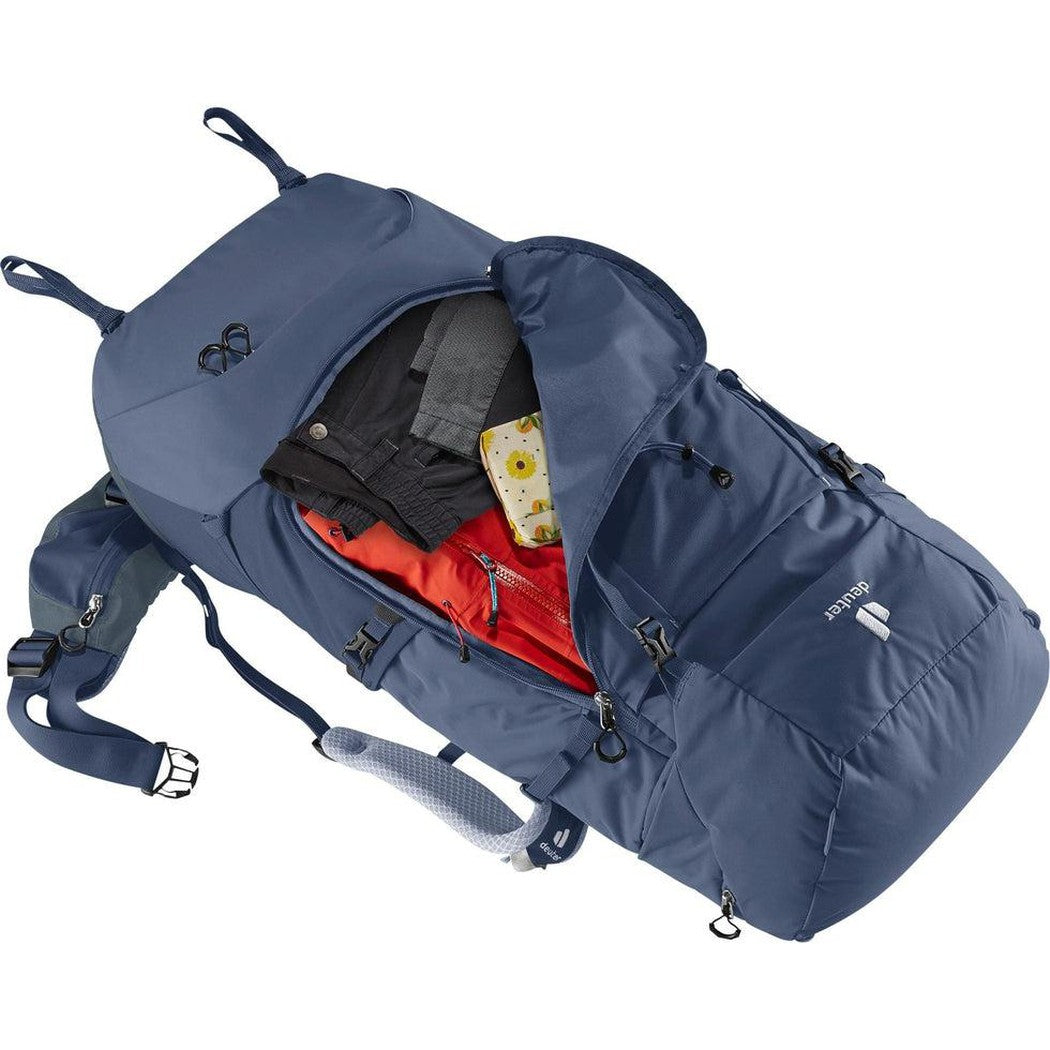 Aircontact Core 60 + 10 SL-Camping - Backpacks - Backpacking-Deuter-Ink Graphite-Appalachian Outfitters