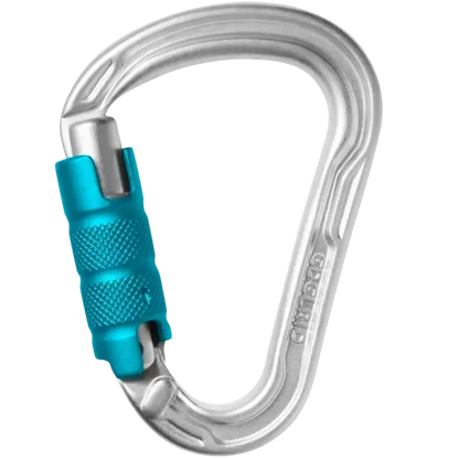 HMS Strike Triple II-Climbing - Hardware - Carabiners-Edelrid-Silver-Appalachian Outfitters