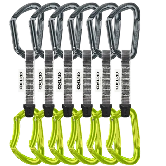 Pure Set Sixpack, 10cm-Climbing - Hardware - Quickdraws-Edelrid-Slate/Oasis-Appalachian Outfitters