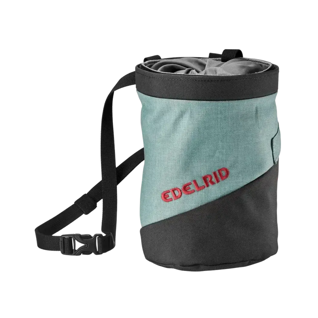 Edelrid Splitter Twist Chalk Bag-Climbing - Climbing Essentials - Chalk Bags-Edelrid-Ocean Grey-Appalachian Outfitters