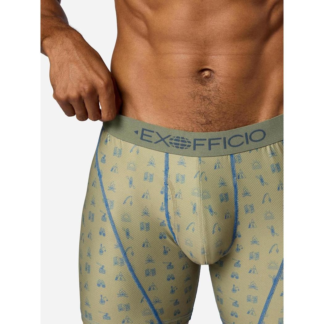 Exofficio Men's Give-N-Go Sport 2.0 Boxer Brief 6"-Men's - Clothing - Underwear-Exofficio-Appalachian Outfitters