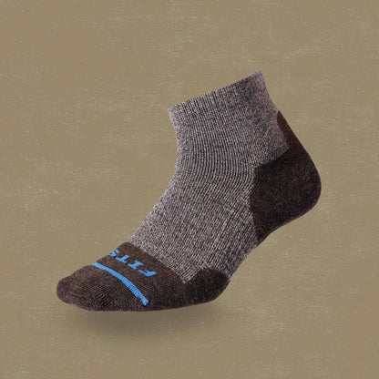 FITS Light Hiker Quarter-Accessories - Socks - Unisex-FITS-Brown-S-Appalachian Outfitters
