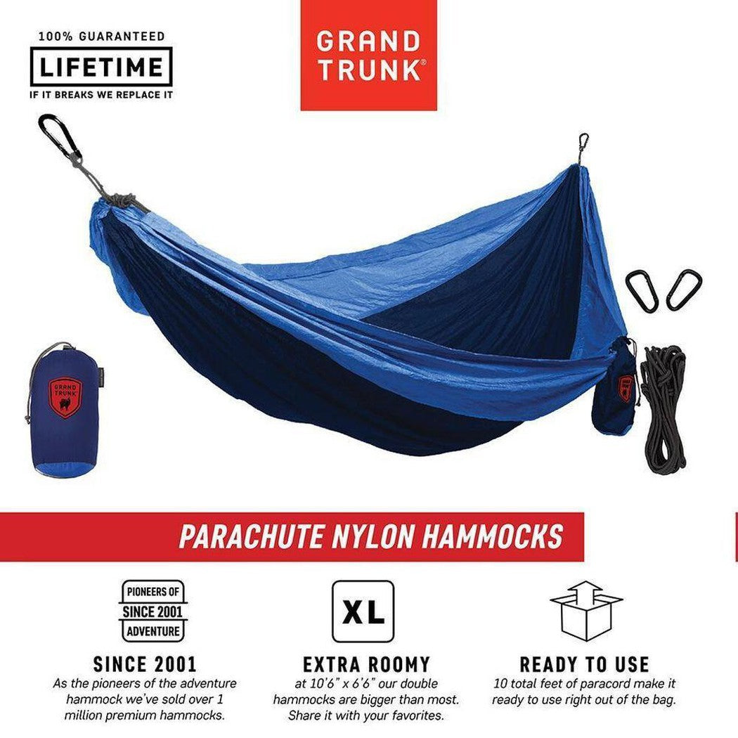 Grand Trunk-Double Parachute Nylon Hammock with Straps-Appalachian Outfitters