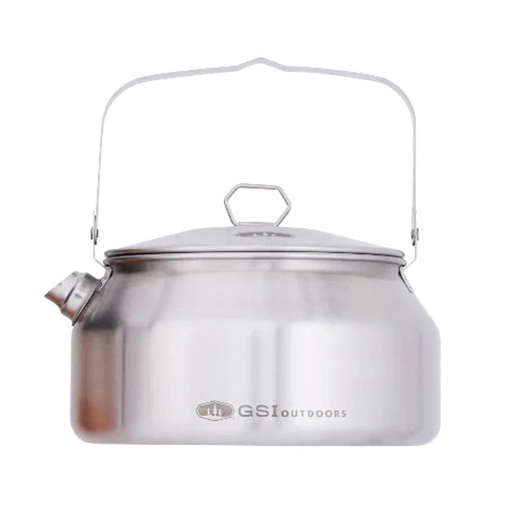 GSI Outdoors Glacier Stainless Tea Kettle - 1 QT-Camping - Accessories-GSI Outdoors-Appalachian Outfitters