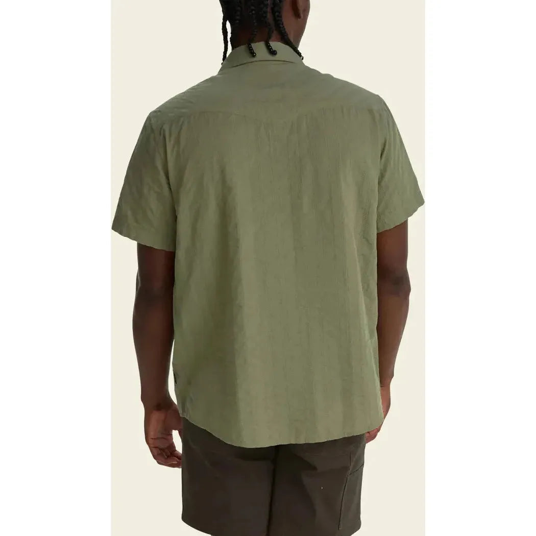 Howler Brothers Men's H Bar B Snapshirt - Eyelet Stripe-Men's - Clothing - Tops-Howler Brothers-Appalachian Outfitters