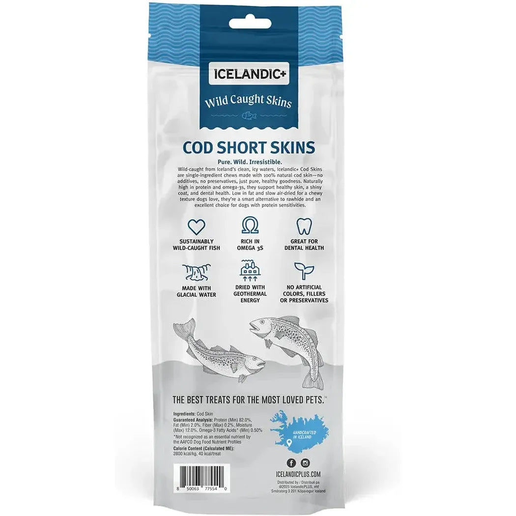 Icelandic+ 100% Wild-Caught Icelandic Cod Skin Chews for Dogs-Pets - Treats-Icelandic+-Appalachian Outfitters