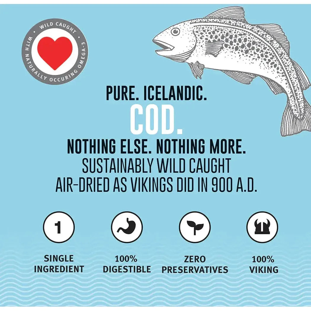 Icelandic+ 100% Wild-Caught Icelandic Cod Skin Chews for Dogs-Pets - Treats-Icelandic+-Appalachian Outfitters