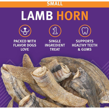 Icelandic+ Small Lamb Horn with Marrow-Pets - Treats-Icelandic+-Appalachian Outfitters
