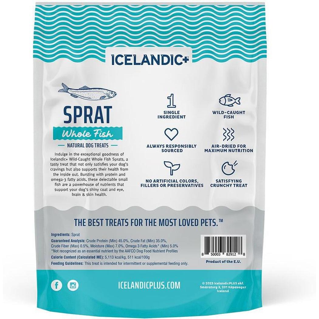 Icelandic+ Sprat Whole Fish Dog Treats-Pets - Treats-Icelandic+-Appalachian Outfitters