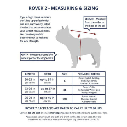 K9 Sport Sack Rover 2-Pets - Packs-K9 Sport Sack-Appalachian Outfitters