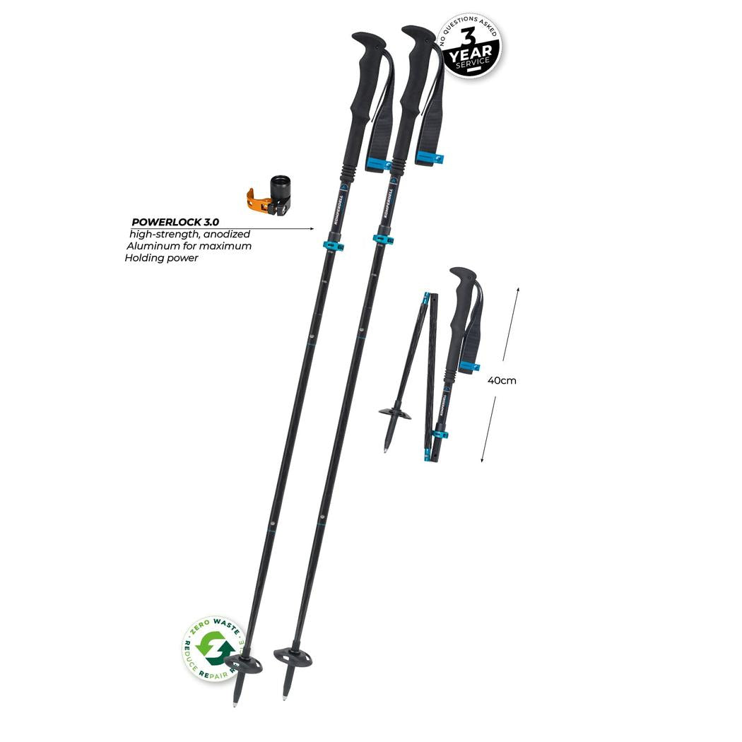 Komperdell Fxlite Carbon Vario Approach Compact-Camping - Trekking Poles - Trekking Poles-Komperdell-Appalachian Outfitters