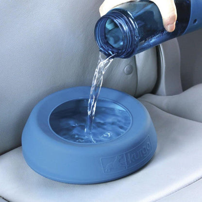 Kurgo Splash Free Wander Bowl Coastal Blue Outdoor Dogs