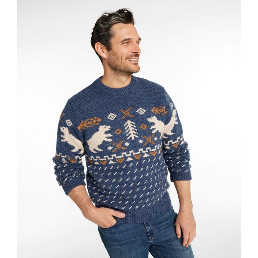 L.L.Bean Men's Bean's Classic Ragg Wool Crewneck Sweater-Men's - Clothing - Tops-L.L.Bean-Appalachian Outfitters