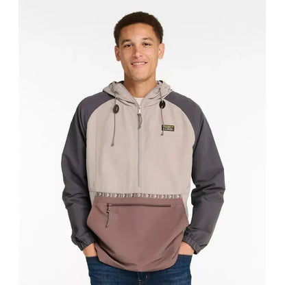 L.L.Bean Men's Mountain Classic Anorak Multi Color-Men's - Clothing - Jackets & Vests-L.L.Bean-Shore Sand/Weathered Oak-M-Appalachian Outfitters